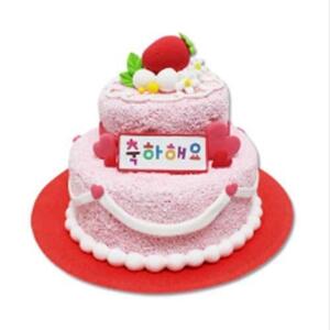 클레이 2단 축하 케이크 (5인세트_단품)
